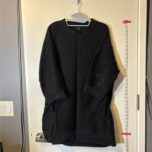 COS Black Ribbed Knit Tunic.